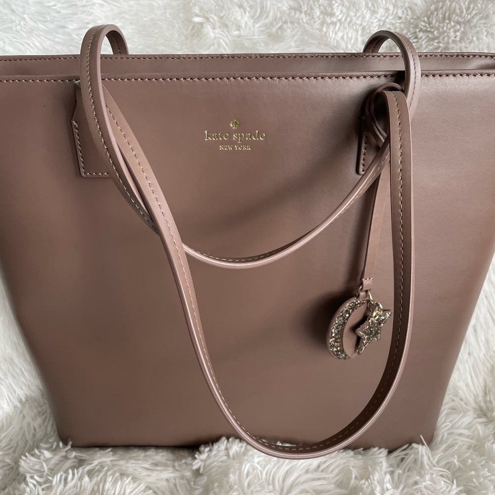 Kate Spade Taupe with a hint of rose color Tote